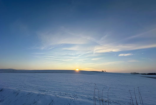 Blaue Winterlandschaft Tore des Himmels